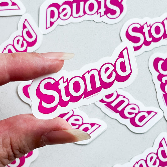 Stoned Barbie Sticker
